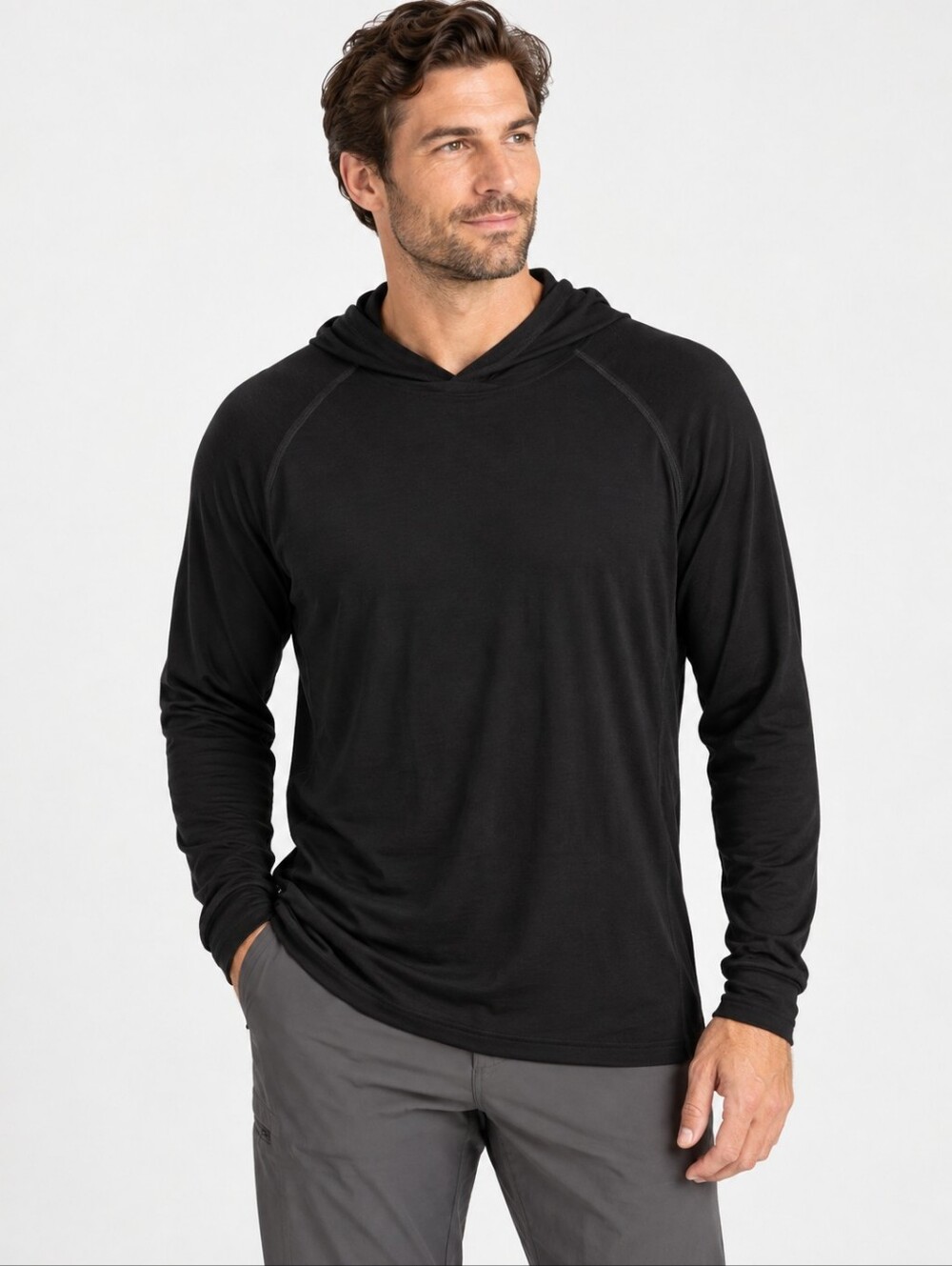 Woolx Basecamp Men’s Merino Blend Hooded Base Layer – 2X Large
